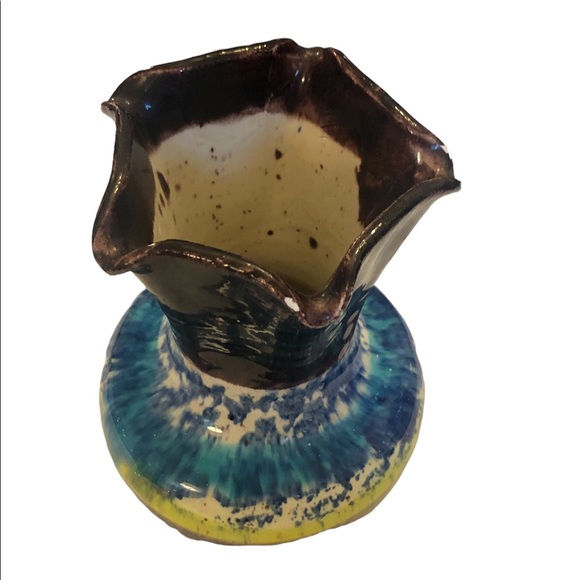 Ceramic Glazed Clay Small Vase - Picture 10 of 10